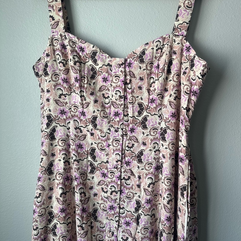 Z Supply Floral Print Dress in Purple and Pink - Picture 2 of 5